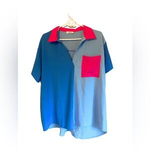 ADORA Flowy Pocket Blouse